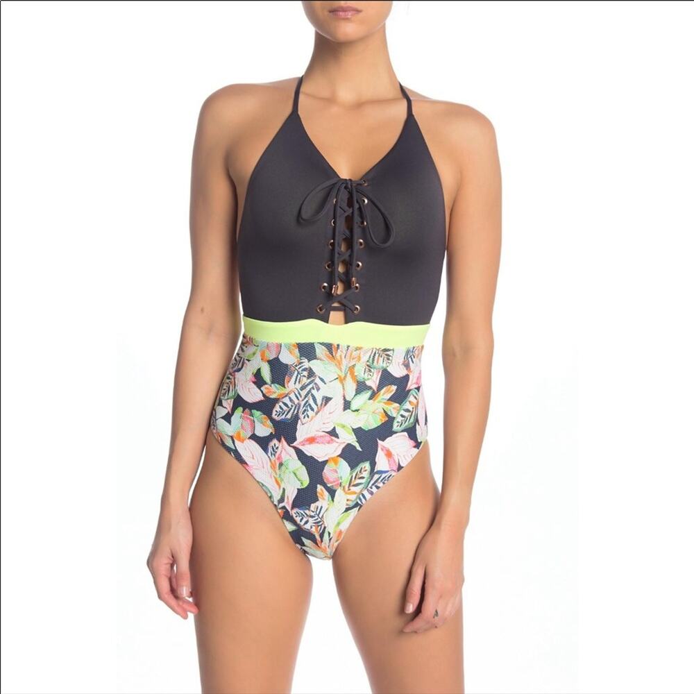 NWT Maaji Lime Light One Piece Swimsuit Size Small